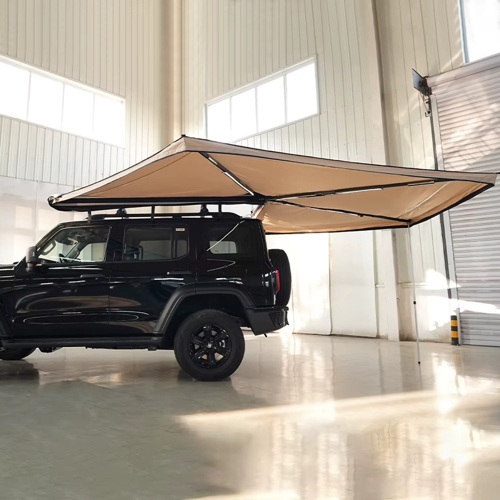 LED Light 270° Car Side Awning for Outdoor Camping