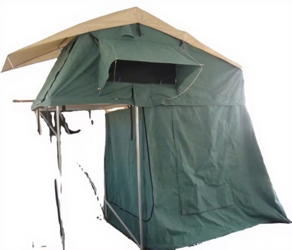 Outdoor Waterproof Poly-Cotton Canvas Aluminum Rooftop Tent