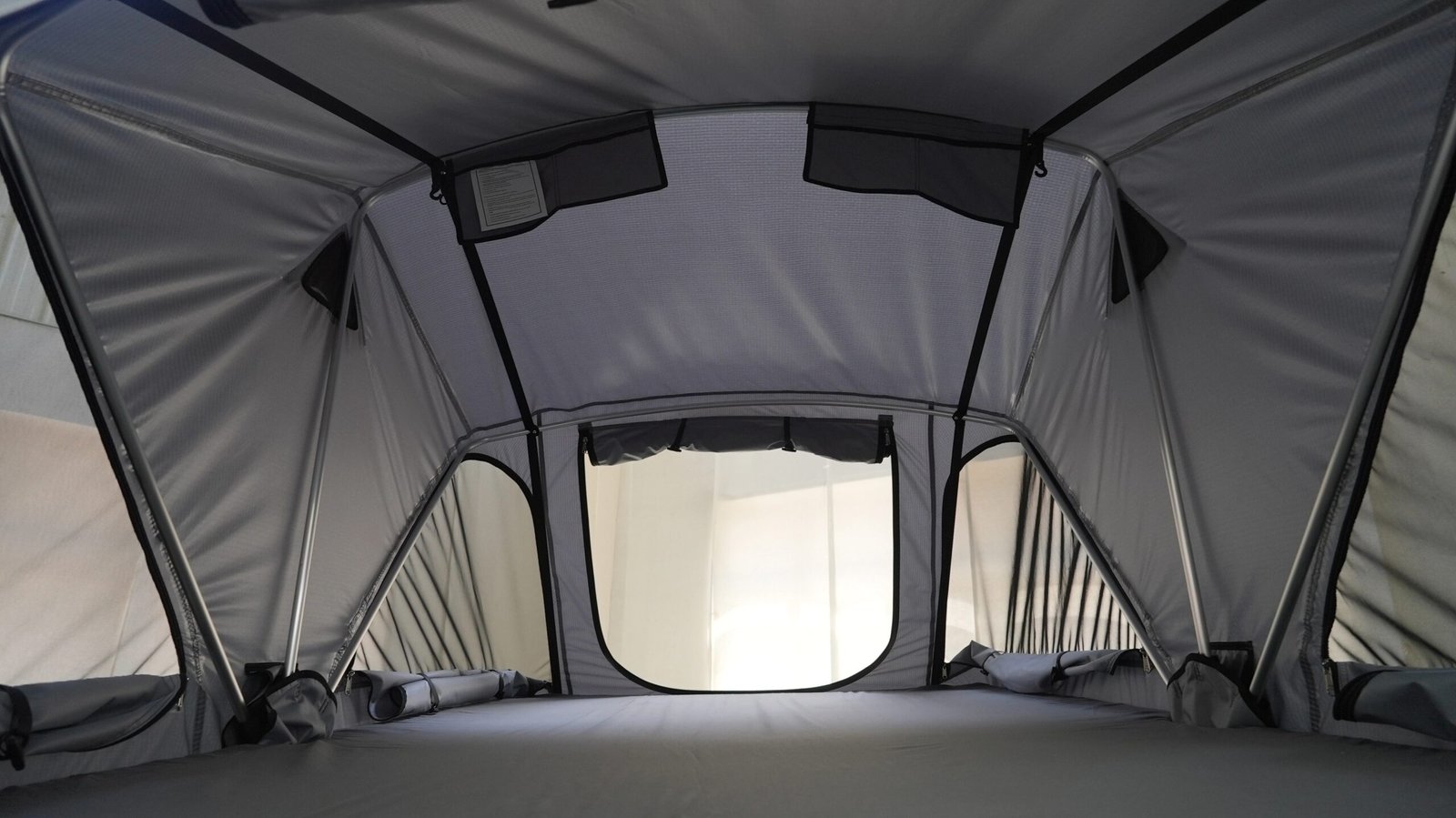 Aluminum Support Frame and Spacious Rooftop Tent Interior