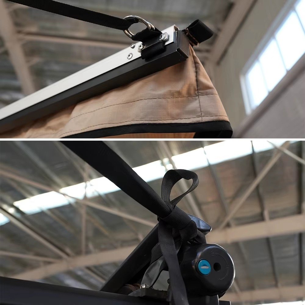 LED Light 270° Car Side Awning for Outdoor Camping