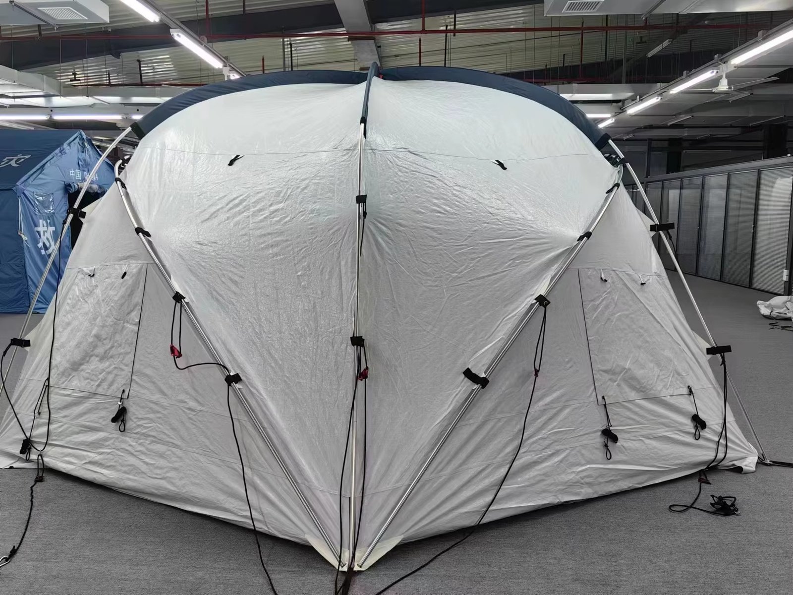 Rear View of Spherical Tent Support Frame