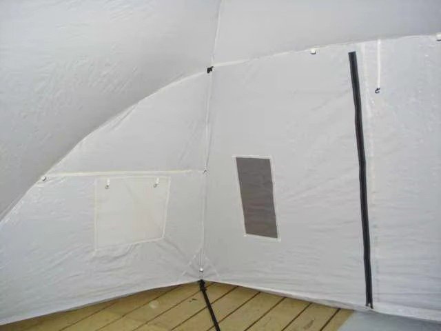 Tent Interior Window and Fabric Detail