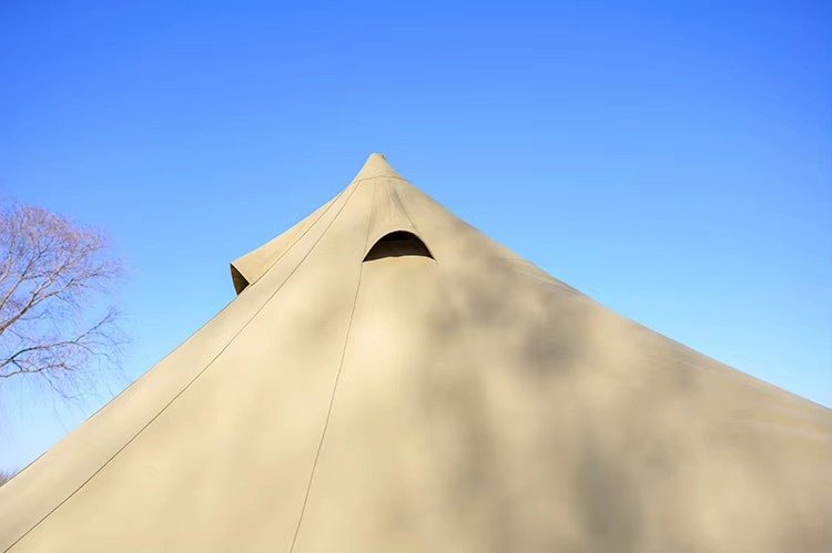  Beige Teepee Tent Roof Ventilation