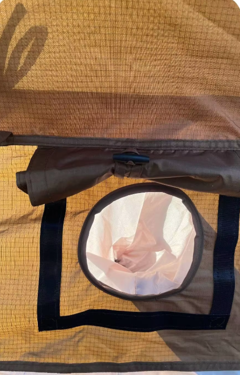 Tent Mesh Panel with Round Opening