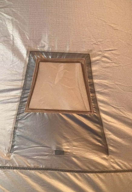 Square Tent Fabric Panel Detail