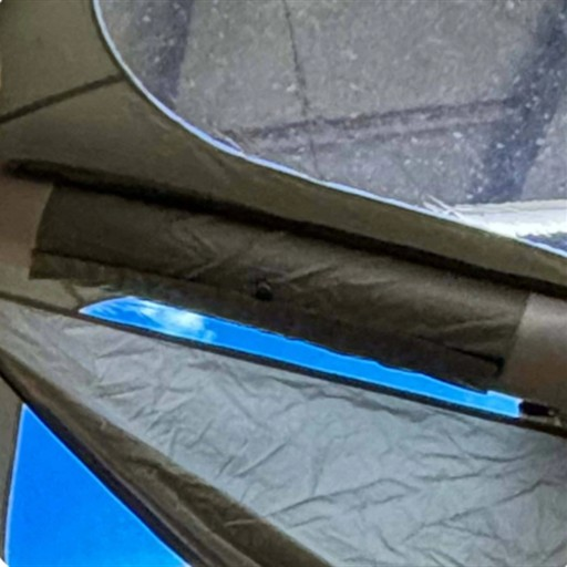Camping Tent Zipper Track Detail