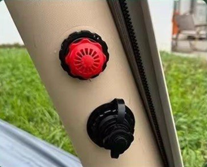 Inflatable Tent Air Valve and Inflation Port