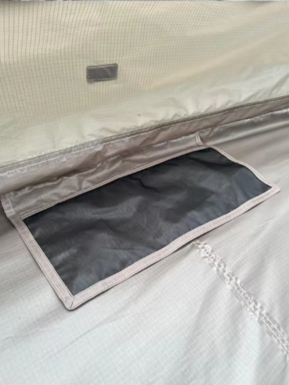 Tent Mesh Window Panel Detail