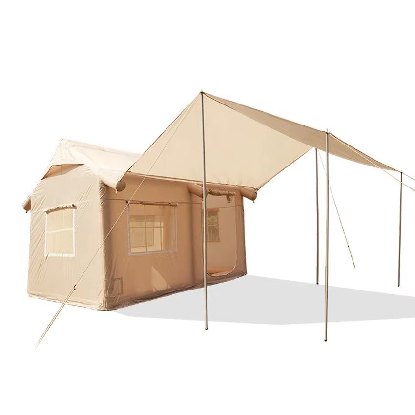 Multi Person Outdoor House Shape Inflatable Tent for Camping and Glamping