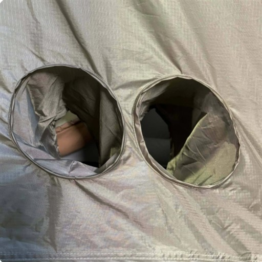  Tent Fabric with Paired Round Ports